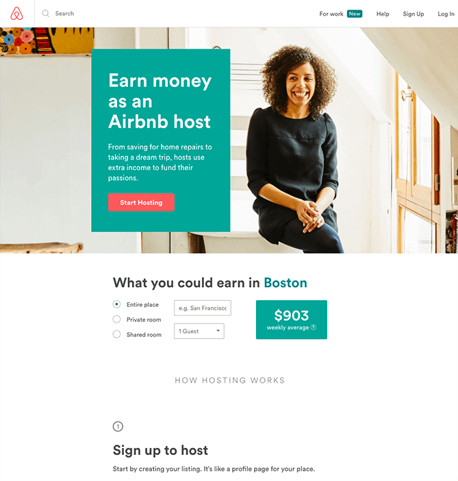 airbnb-exemplo-landing -page